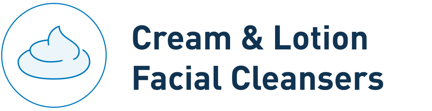 Cream facial cleansers